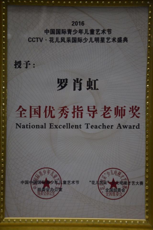 全国优秀指导老师奖